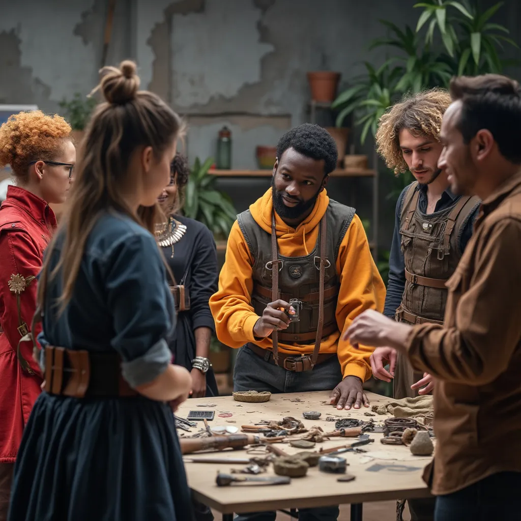 Our team planning an immersive role-play event